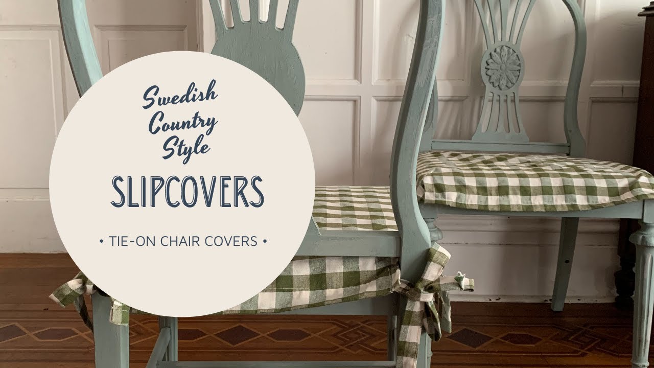 Swedish Country Style Tie-On Slipcover