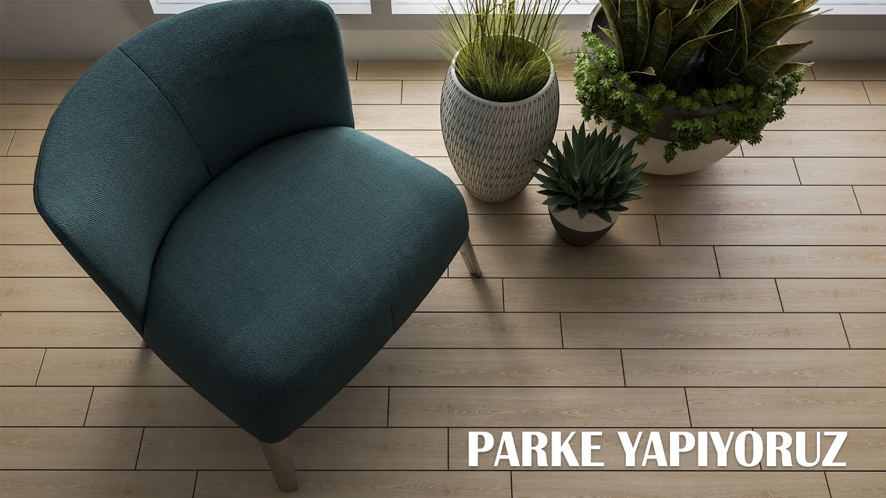 VRay Render ile gerçekçi parke zemin / parquet floor