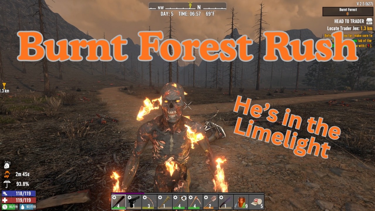 How Fast Can I Clear the Burnt Forest?