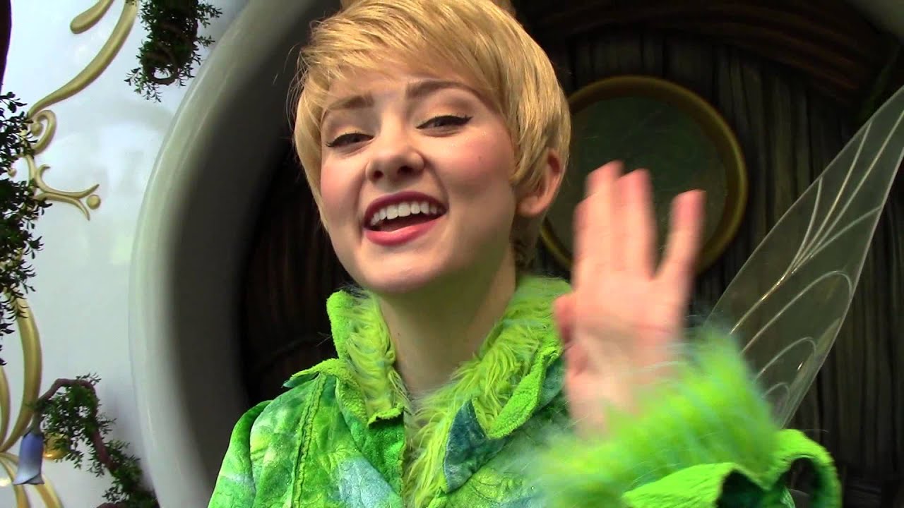 Peter Pan and Tinker Bell always have fun adventures at Disneyland