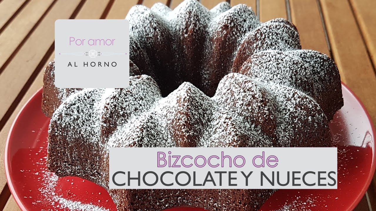 Bizcocho (o torta) de chocolate y nueces