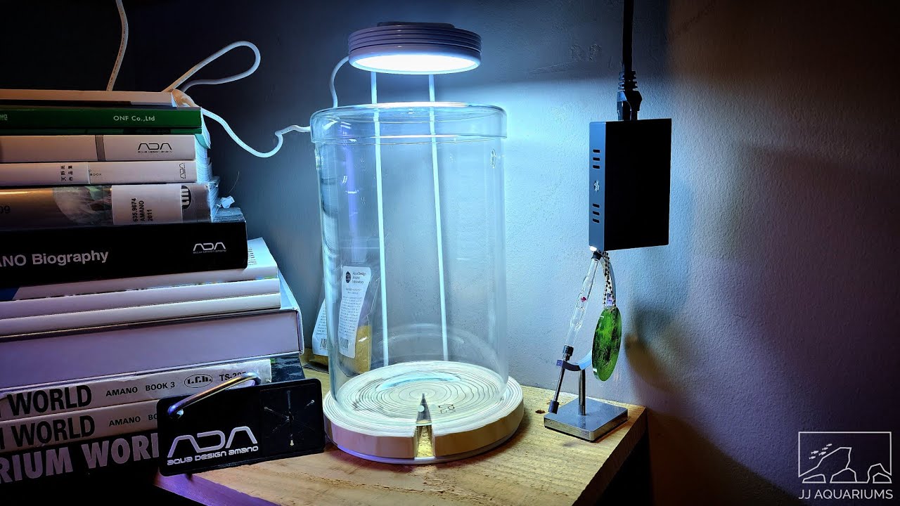 DOOA Glass Pot MARU 130 Magnet Light G Set w/ ADA Lab Wire Stand