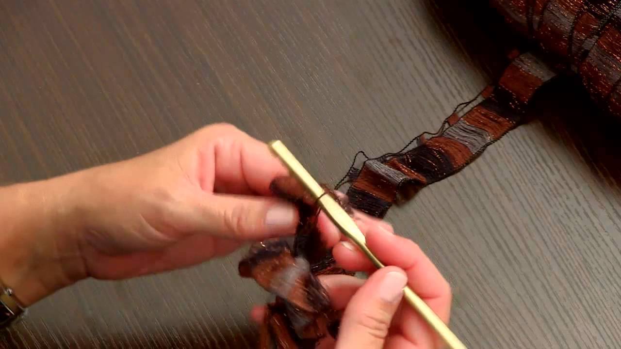 Learn How to Crochet with Boutique Ribbons Yarn from Red Heart