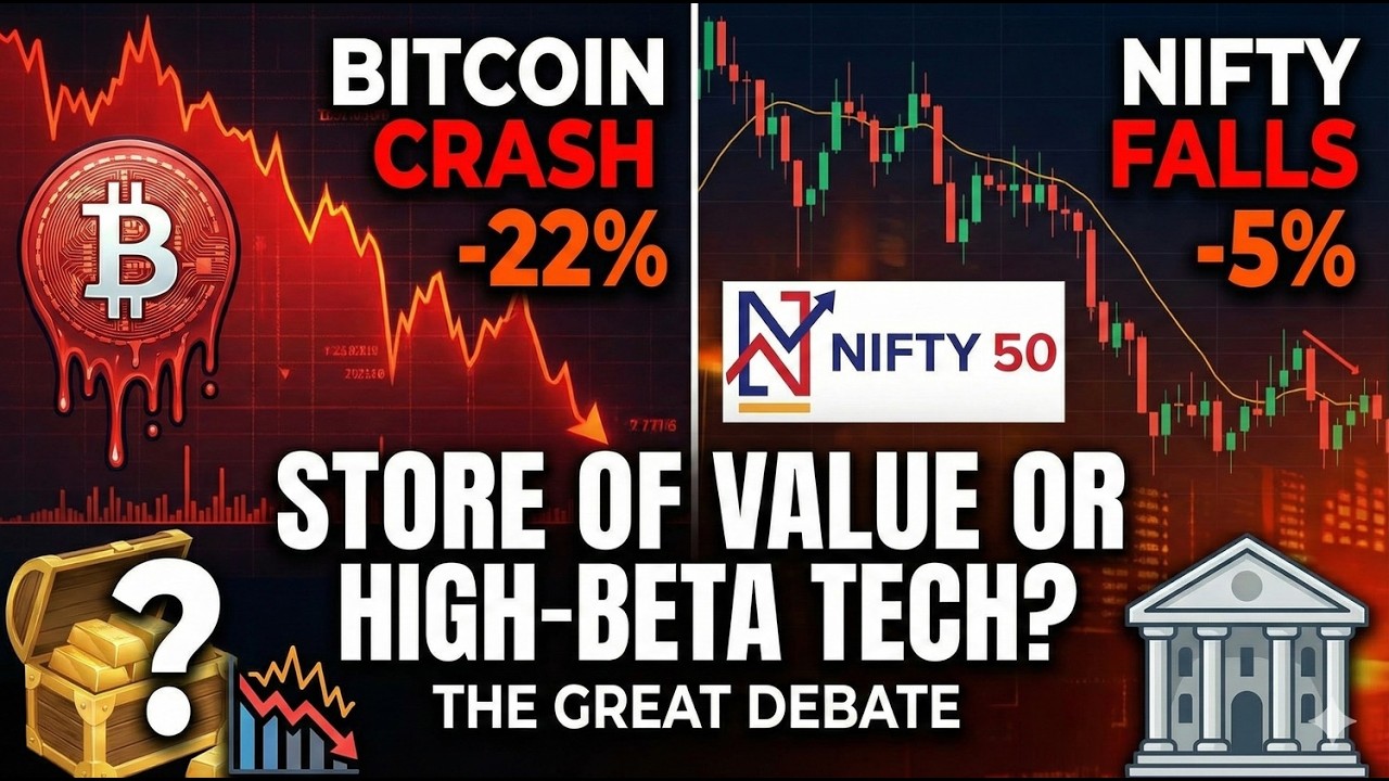 Bitcoin or High Beta Tech Stock  #bitcoin #nifty 
