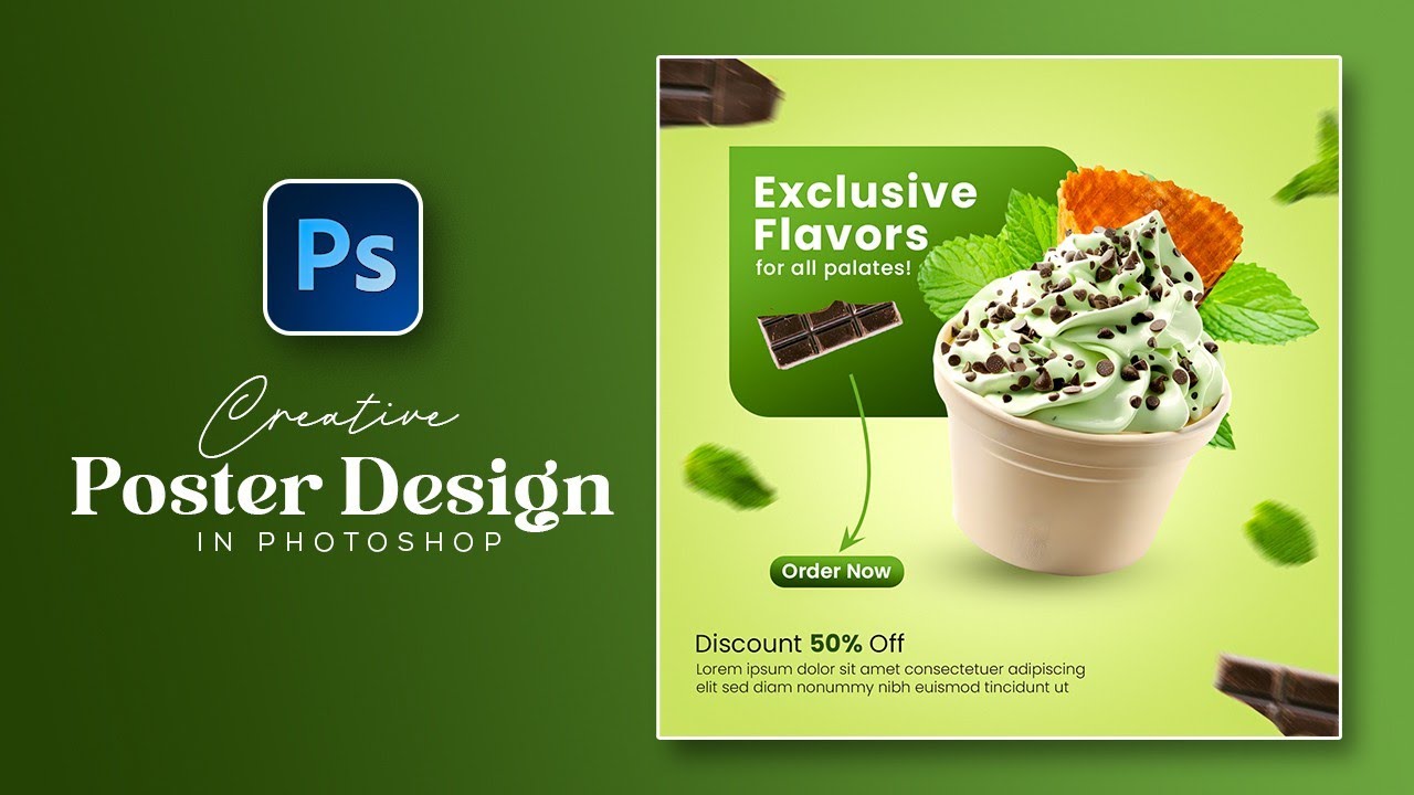 Eye-Catching Social Media Posts Design in Photoshop CC | Photoshop Tutorial