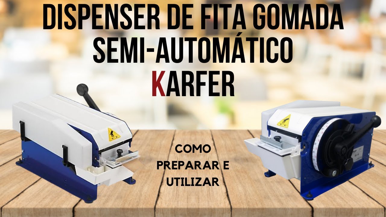 Dispenser Semi-Automático de Fita Gomada - Como montar e utilizar