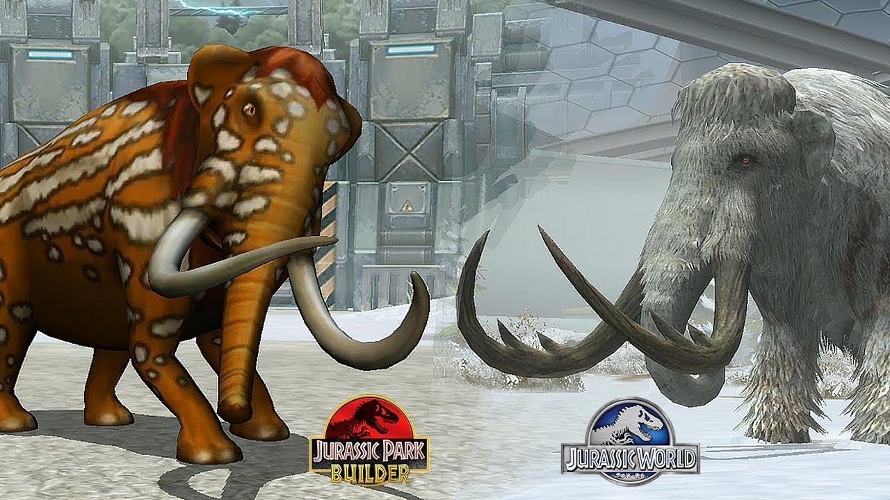 Jurassic Park Builder Woolly Mammoth Vs Jurassic World Woolly Mammoth | Ultimate Mammoth Tournament