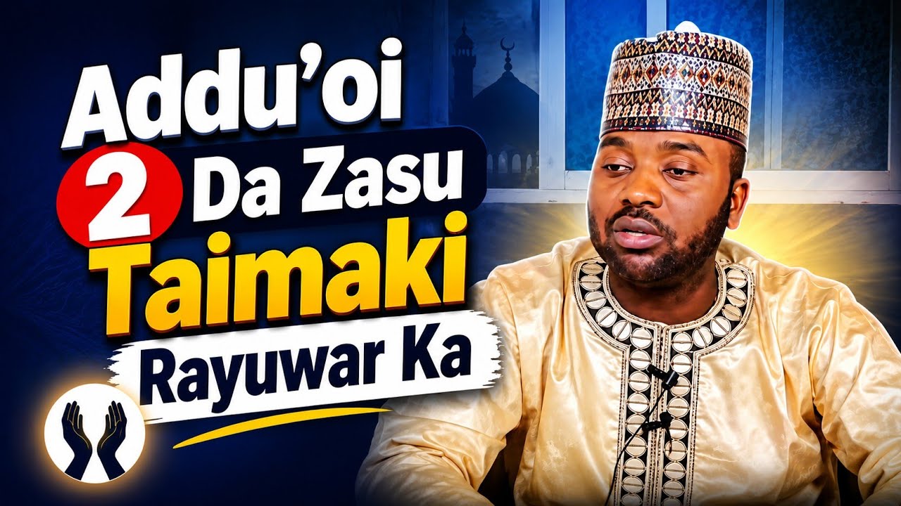 Wadansu Addu'oi 2 Wanda Duk Ya Rikesu Yanayi Allah Zai Gamashi Da Alherin Da Bashida Iyaka