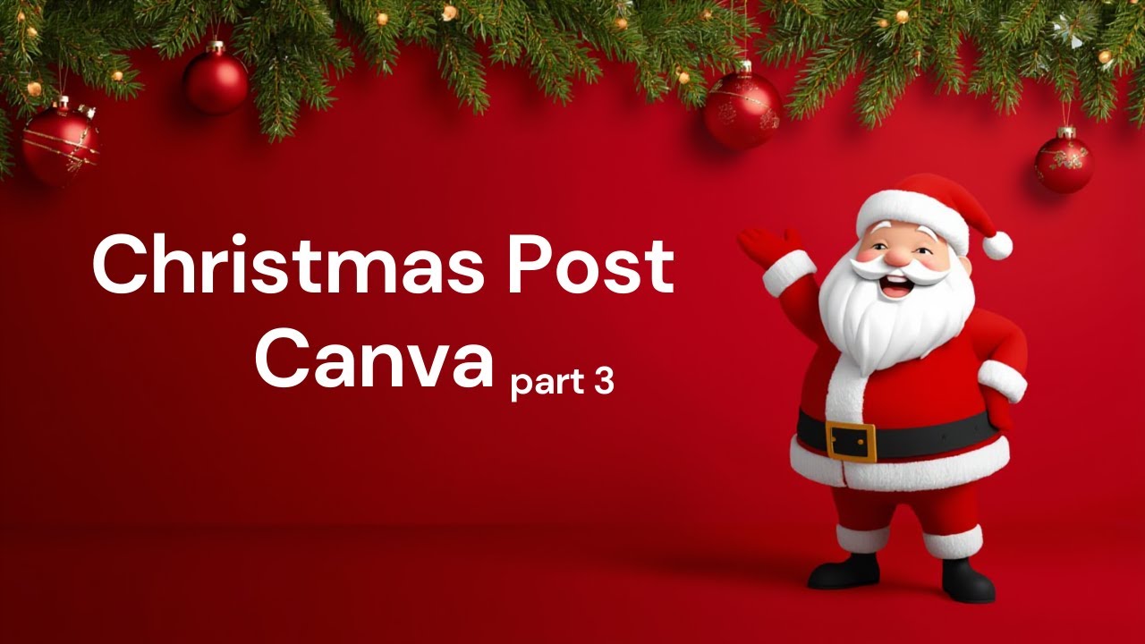 Classic Christmas Post Design in Canva | Christmas & New Year Design | Part 3