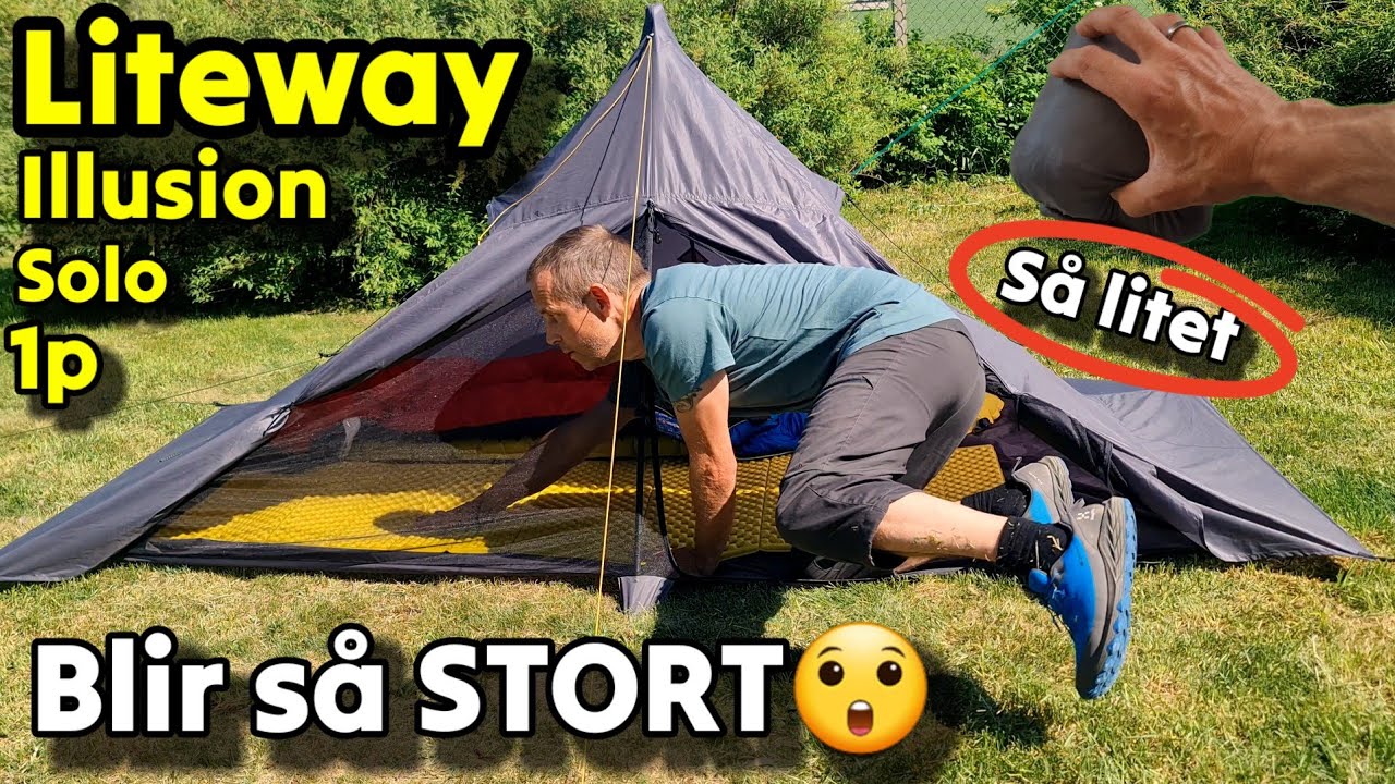 1-personstält för två. Liteway Illusion Solo. Packraft Sverige