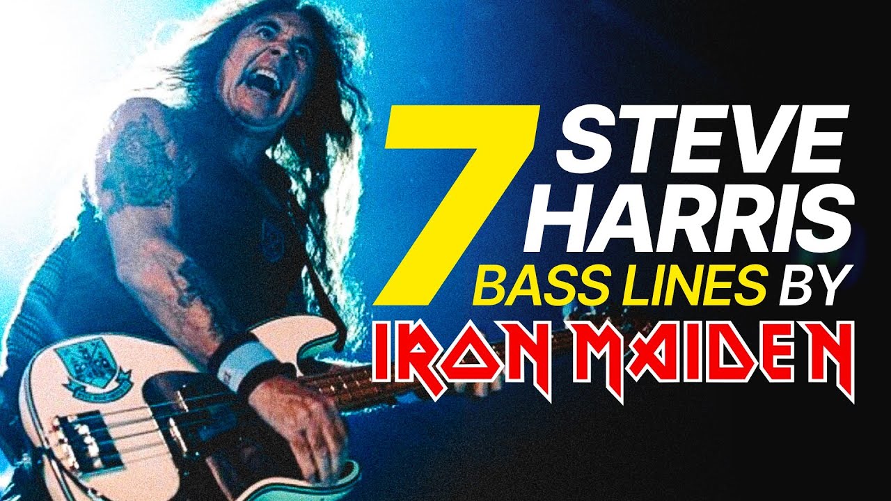 7 Iconic STEVE HARRIS Bass Lines (from Iron Maiden)