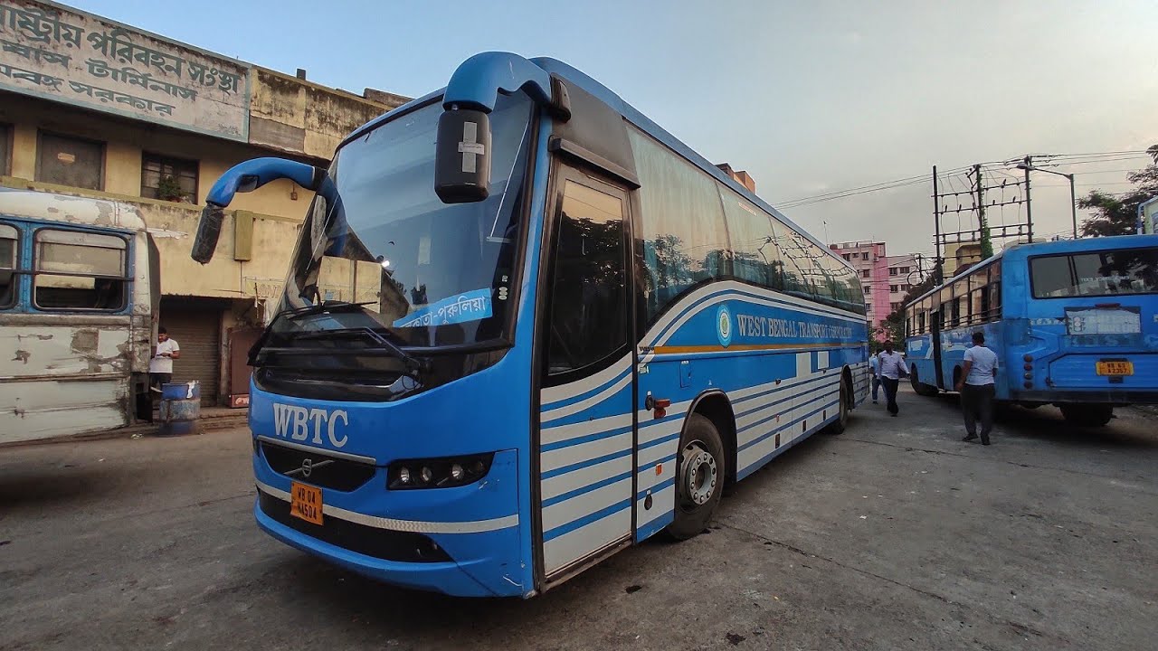 Purulia to Kolkata by WBTC Volvo bus | Full journey coverage