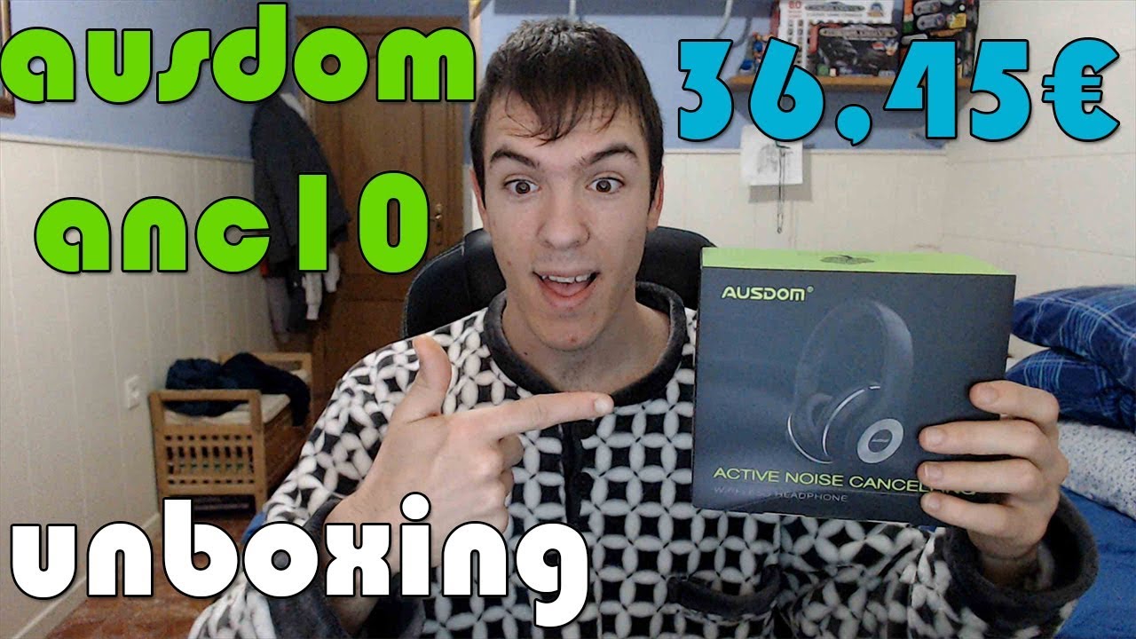 UNBOXING | CASCOS/AURICULARES INAL&Aacute;MBRICOS AUSDOM ANC10 | ALIEXPRESS | 36,45&euro;