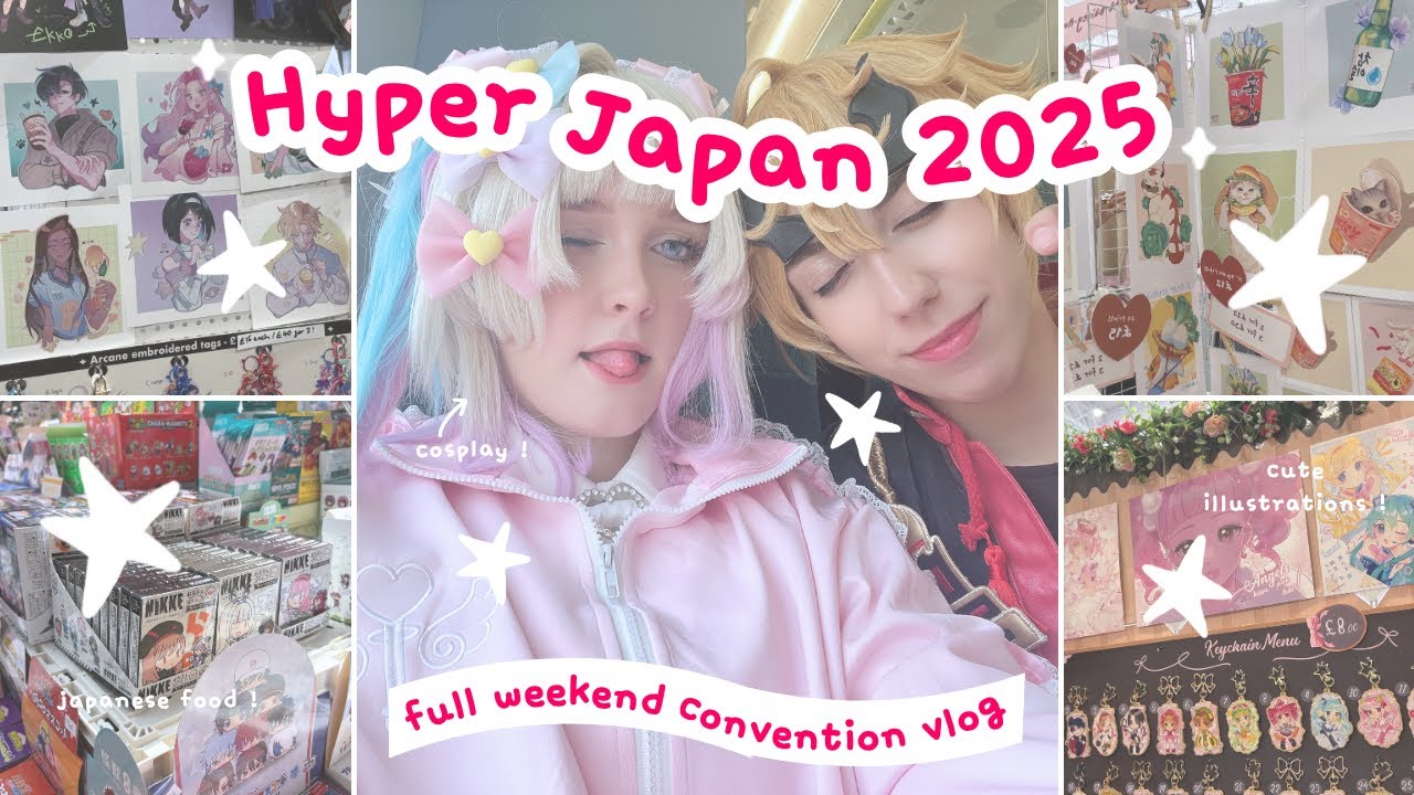 hyper japan 2025 🍥 ୧ ‧₊˚ [anime convention vlog] | japanese food, cosplay, jpop and more ⭑ .ᐟ