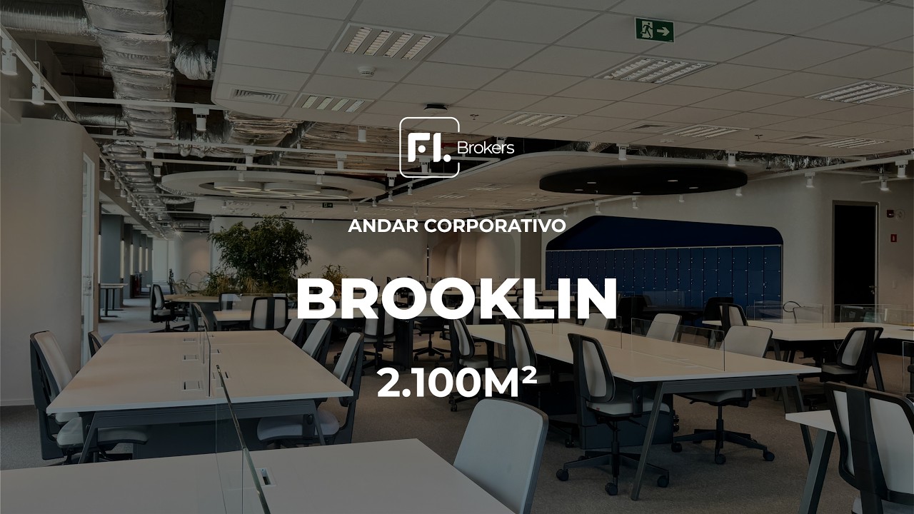 Andar Corporativo - 2.100m² - Venda e Locação - Brooklin - São Paulo - SP.