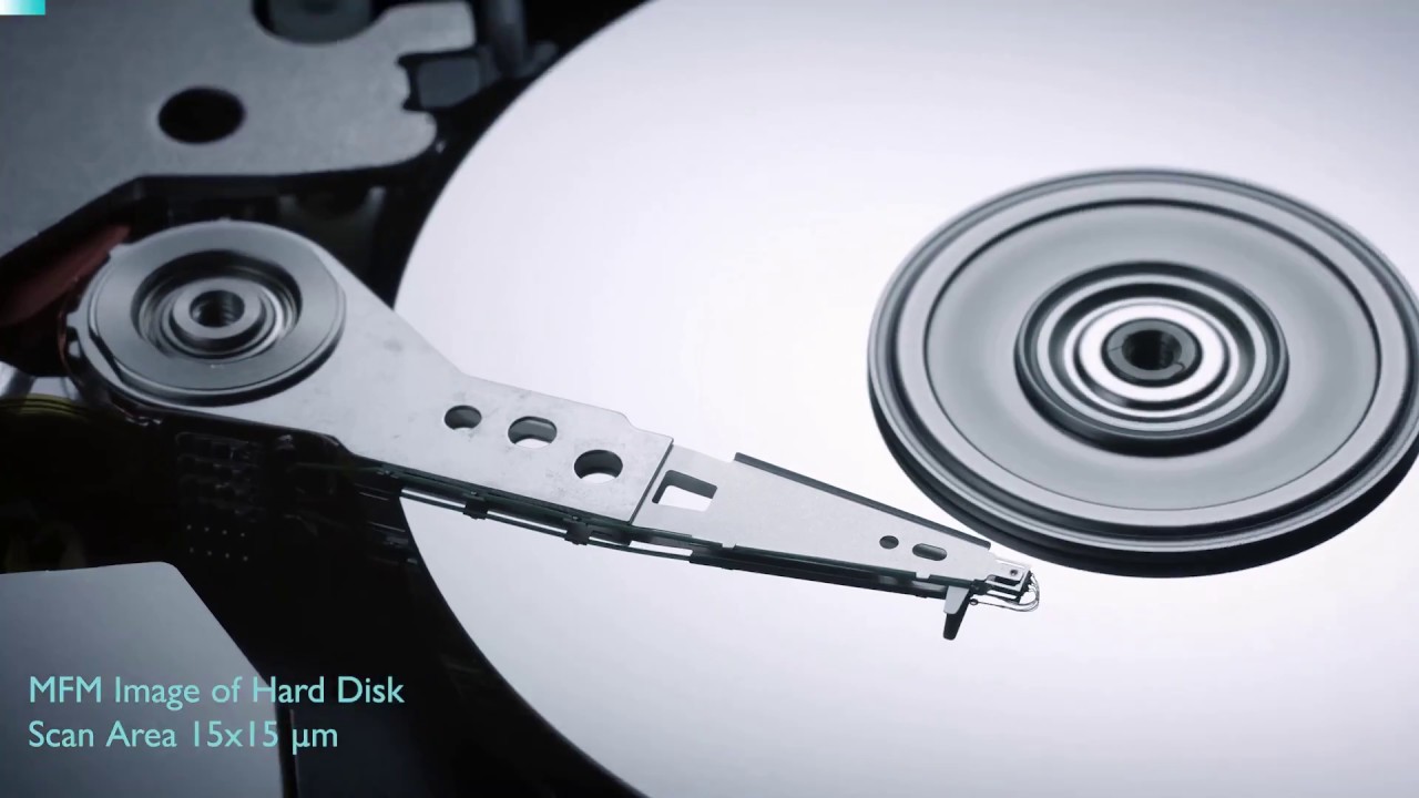 Magnetic Force Microscopy (#MFM) image of Hard Disk