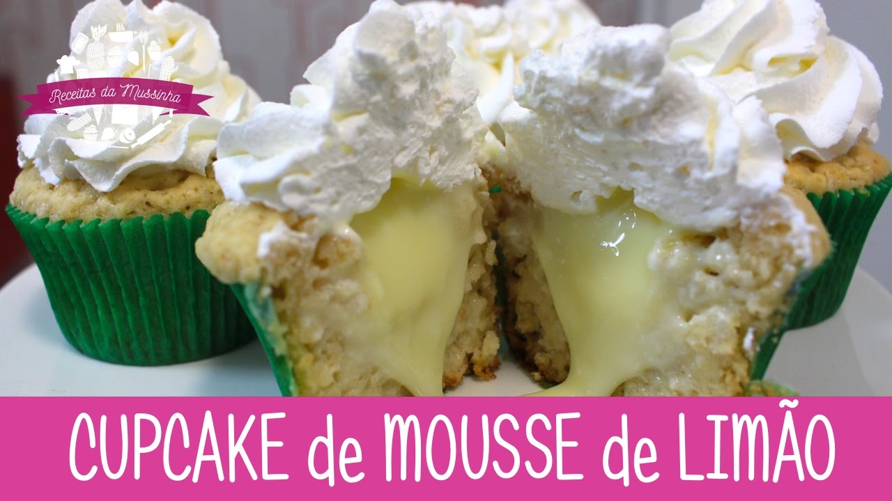 CUPCAKE de MOUSSE de LIMÃO - Episódio 190 - Receitas da Mussinha