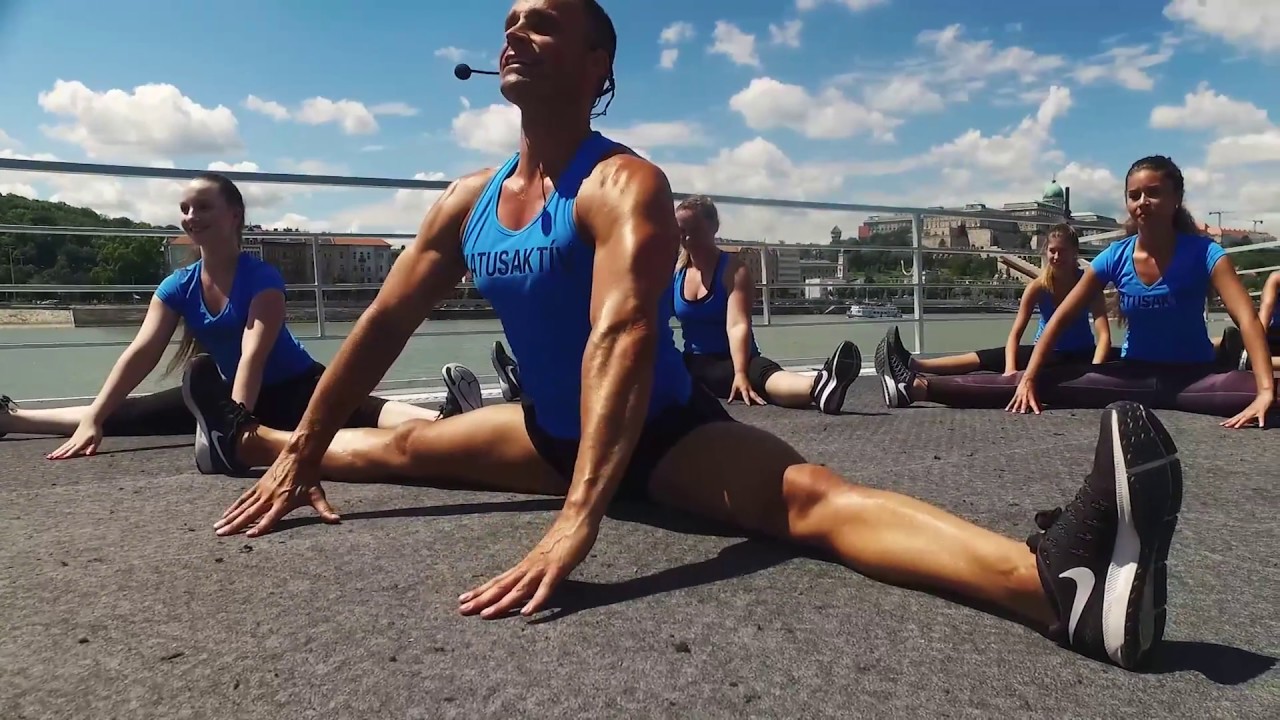 Katus Attila Best Body aerobik 2.rész- talaj rész- KATUSAKTÍV-os csapattal a Zsófia Rendezvényhajón