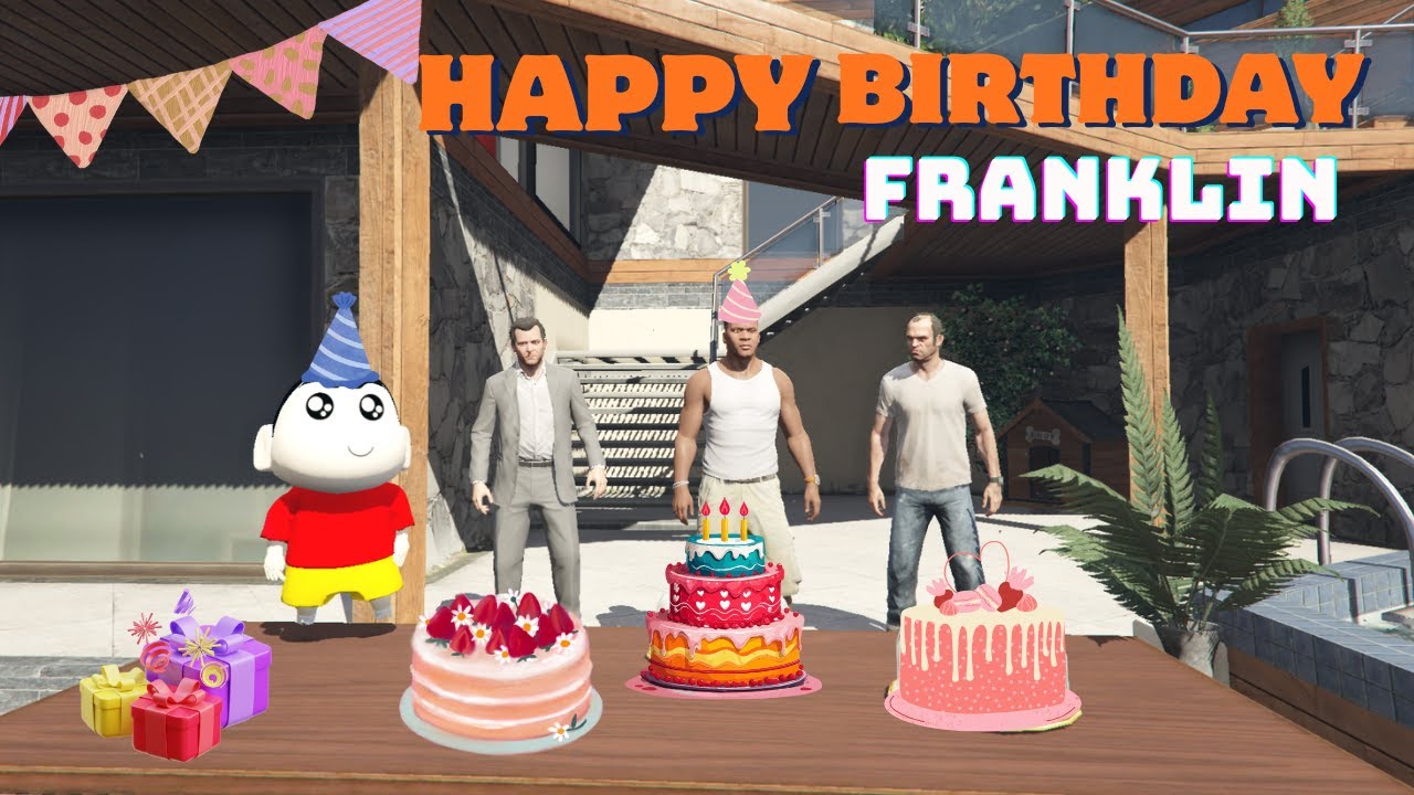 GTA 5 : Celebrating Franklin’s Birthday With Shinchan! 🎉 EPIC Surprise Gift l Gta V Bangla Gameplay