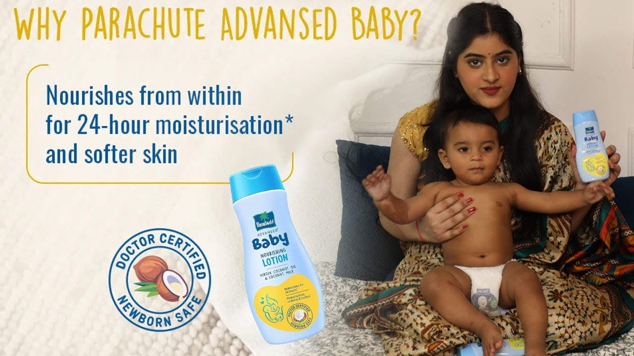 Parachute Advansed Baby Lotion | 24-Hour Moisturization with Virgin Coconut Oil & Coconut Milk