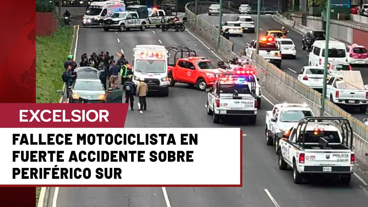 Motociclista pierde la vida al impactarse en Perif&eacute;rico Sur