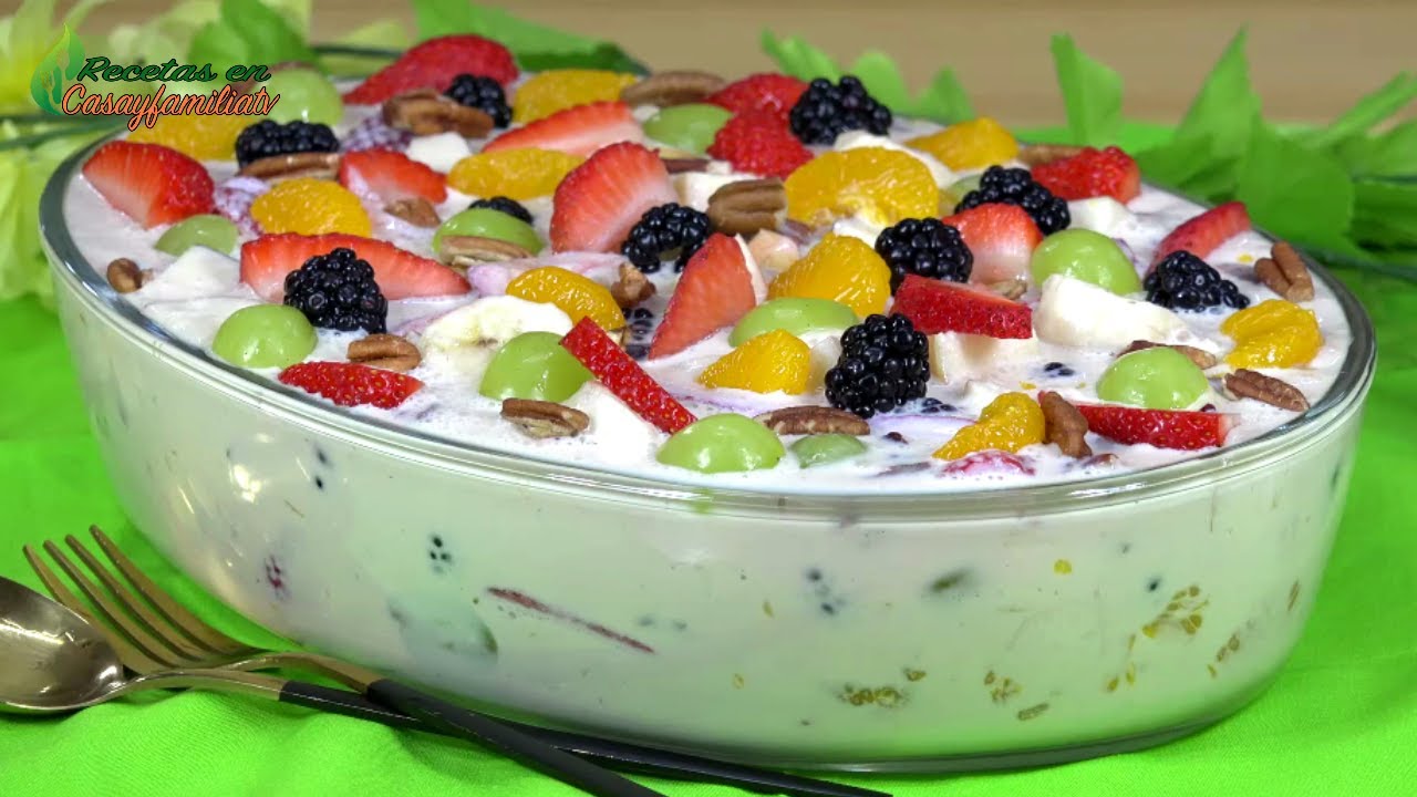 ENSALADA DE FRUTAS CON CREMA | RECETA RENTABLE para NEGOCIO DESDE CASA