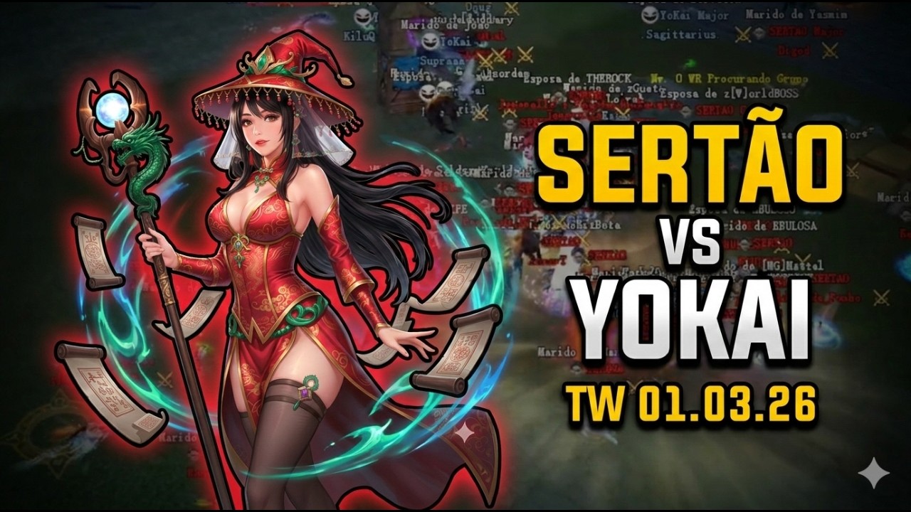 Batalha pela Cidade do Dragão - SERTÃO x YoKai | 01.03.26 | The Classic PW 1.2.6