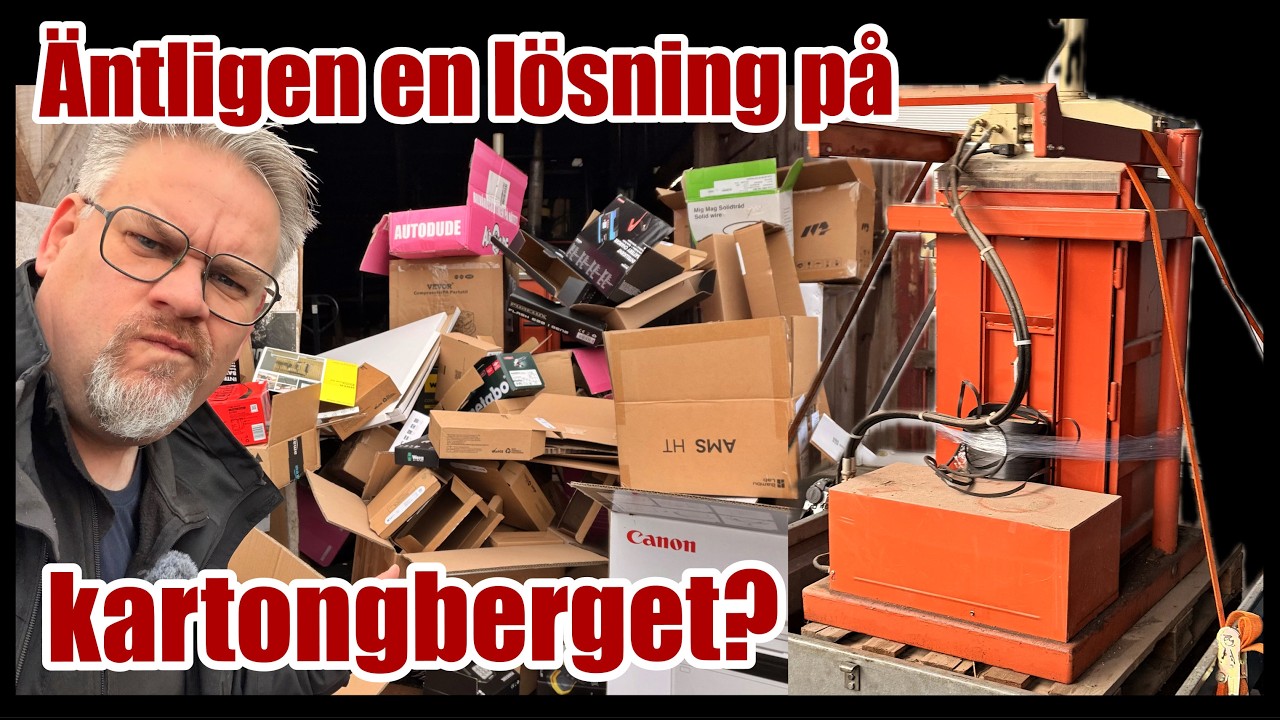 Har äntligen skaffat en Orwak kartongpress!! Vilken grym maskin!!