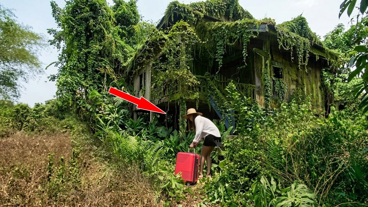 We helped an orphaned girl clean up her abandoned house, which had been neglected since the 2000s.