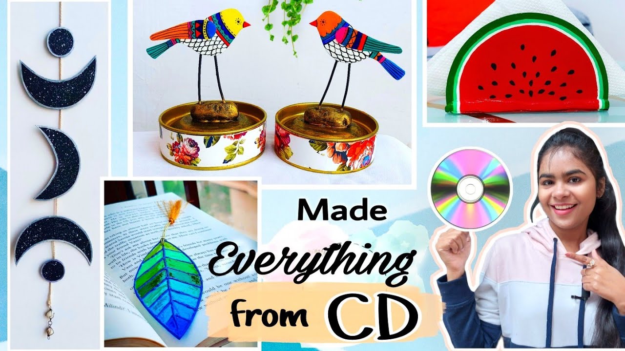 5 Useful DIY from Old CD 😍| Best Out of Waste