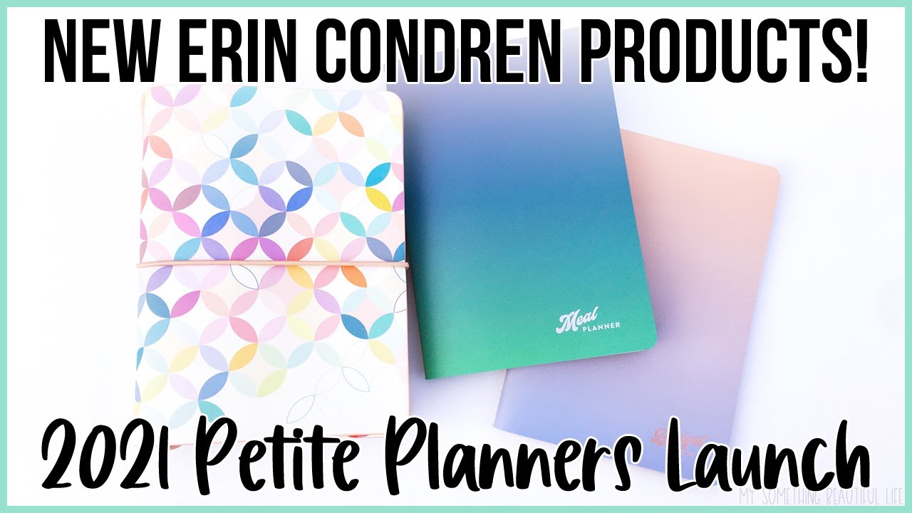 NEW 2021 ERIN CONDREN PETITE PLANNERS & ON THE GO FOLIO LAUNCH | Staying Organized On The Go