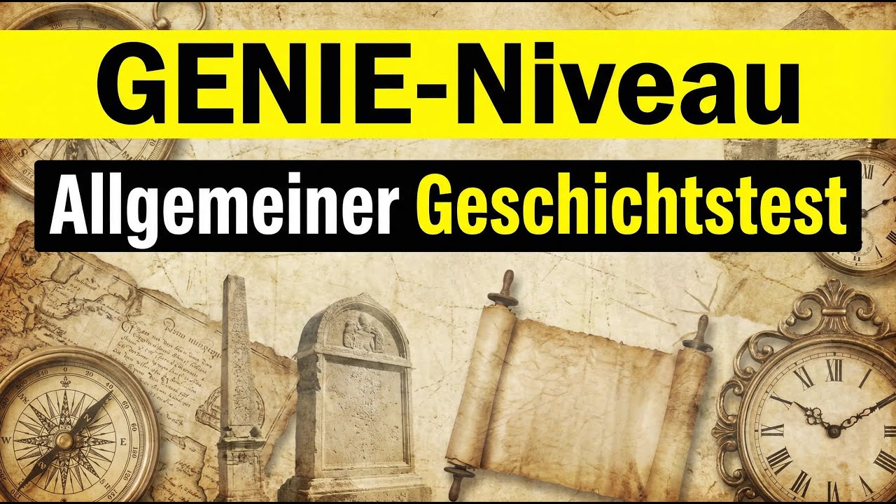 📚 Allgemeinwissen-Test – Wie gut kennst du Geschichte? 🏛️ | 40 Fragen