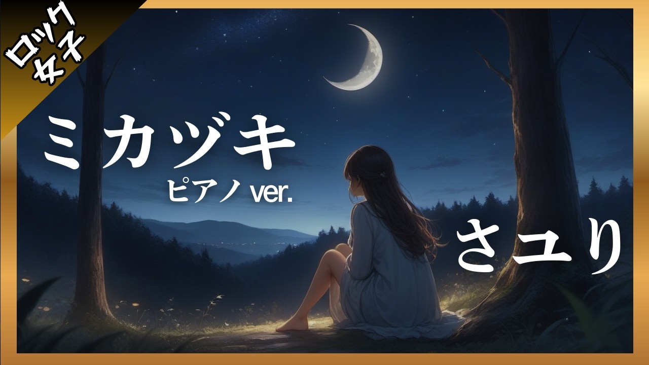 【ミカヅキ - さユり】ピアノver. / アコースティック ver.  / ロック女子 AIカバー / 『乱歩奇譚 Game of Laplace』エンディングテーマ[