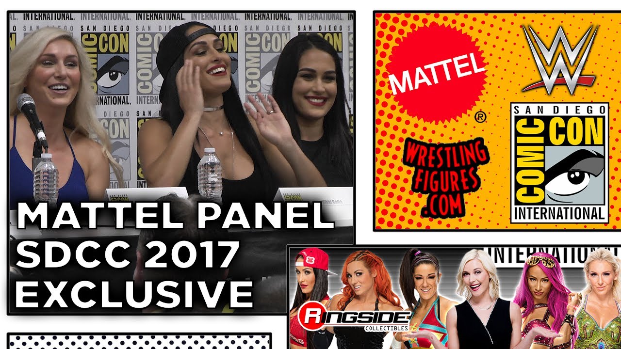 Mattel WWE Full Panel! - SDCC 2017 - San Diego Comic Con! Charlotte, Bella Twins, Sasha, Bayley!