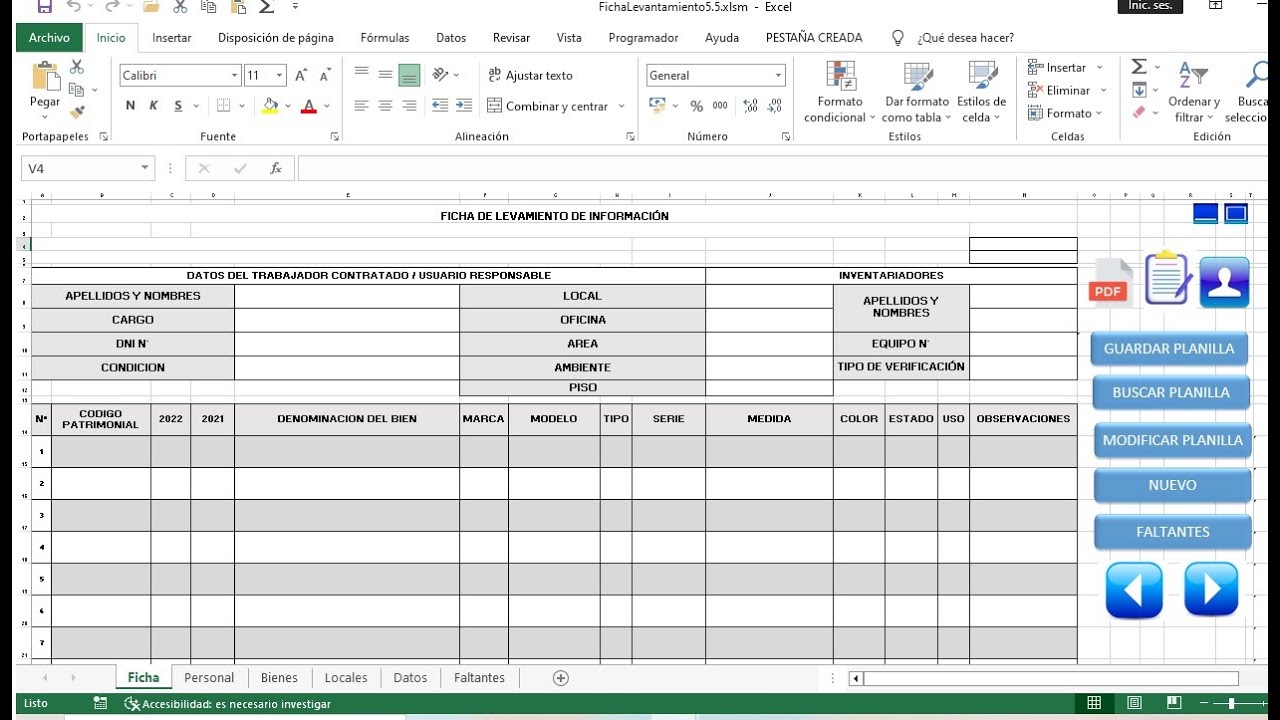 Control de Inventarios con VBA Excel de Activos Fijos