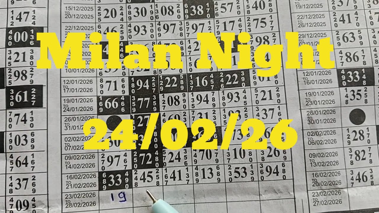 MILAN NIGHT 24/02/26 TODAY SINGAL OPEN LINE TRICK