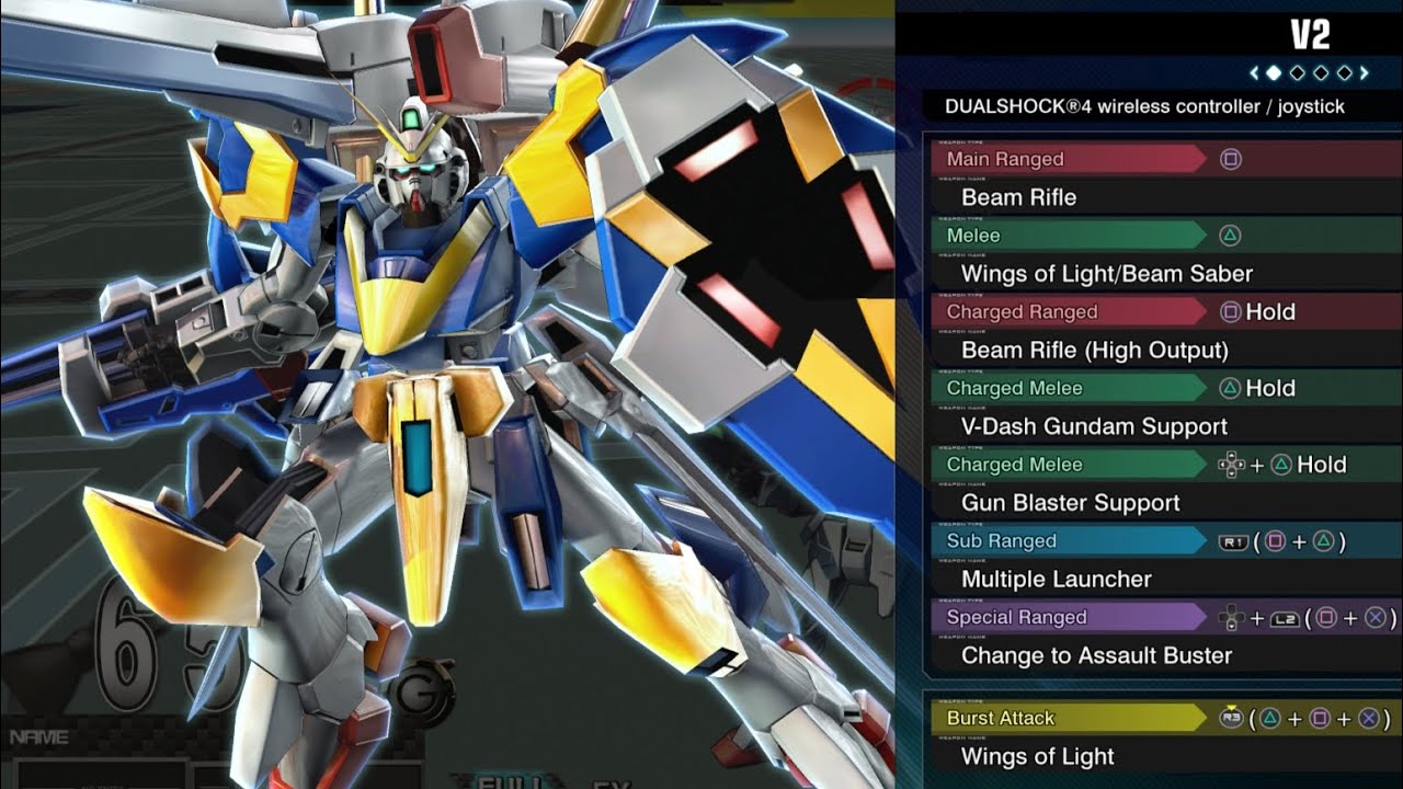 Victory Two (V2) Gundam - Gundam Extreme Versus Maxi Boost ON Combo Guide