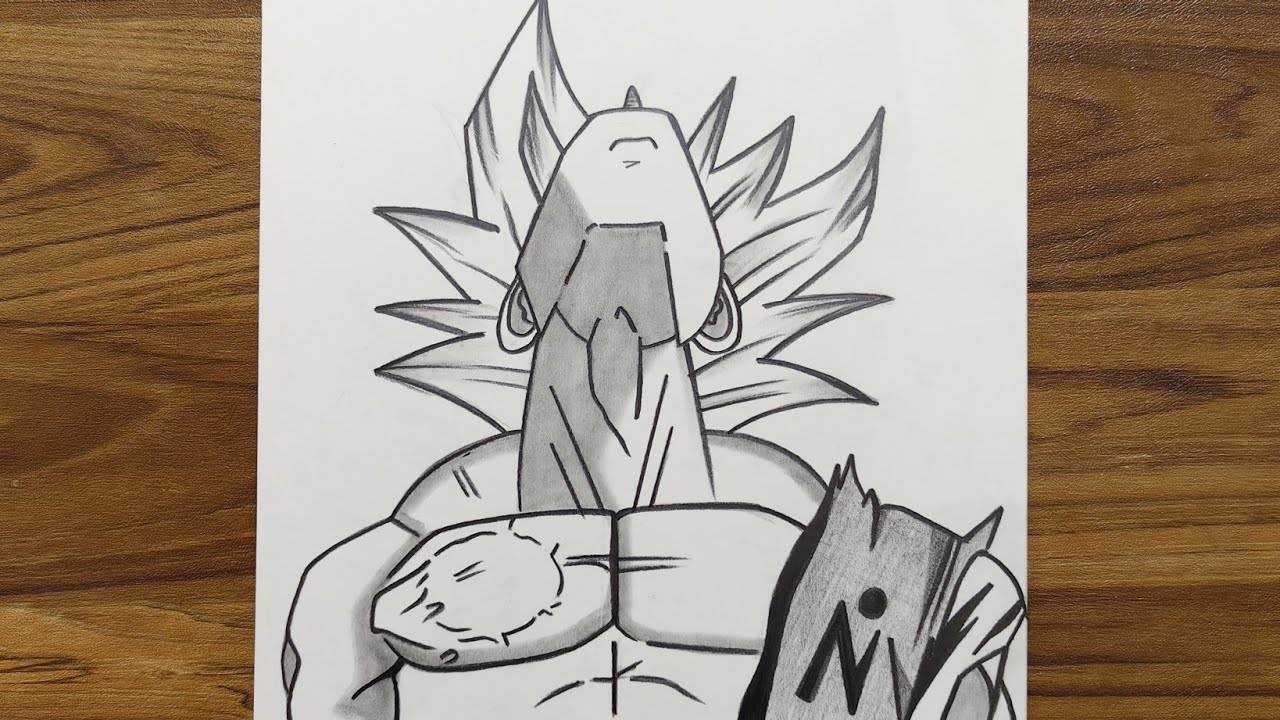 How to draw Goku Ultra Instinct [ Drawing Tutorial ]  | Step by step Epic Goku Art