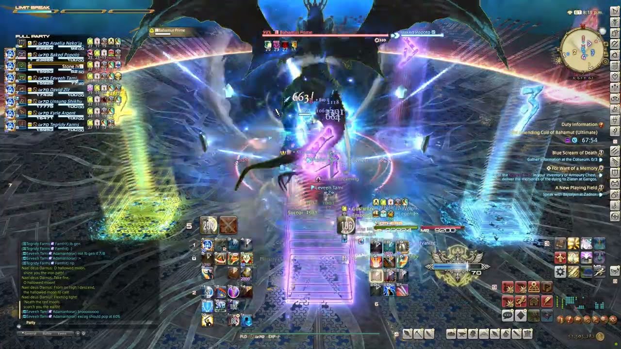 FFXIV Unending Coil of Bahamut (UCoB) Clear - PLD OT PoV (6.58)