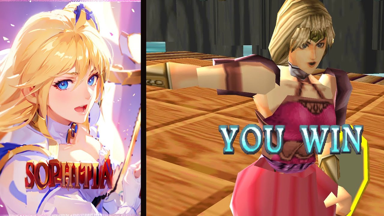 Soul Blade Sophitia, PS1 duckstation emulator