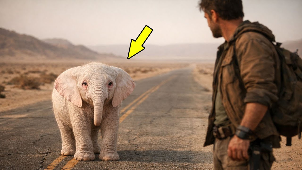 This Baby Albino Elephant Begged a Man for Help — What Followed Was Truly Unbelievable