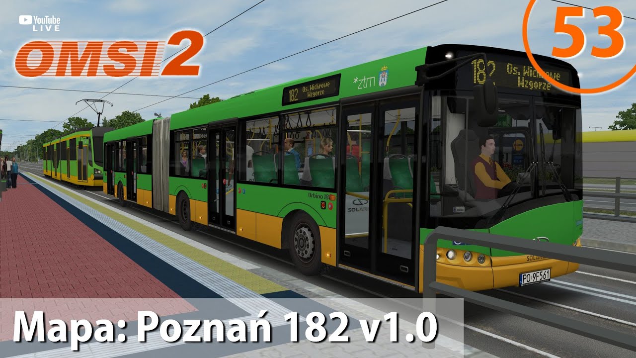 OMSI 2 [o053] [LIVE] - Poznań 182 v1.0 | Linia: 182