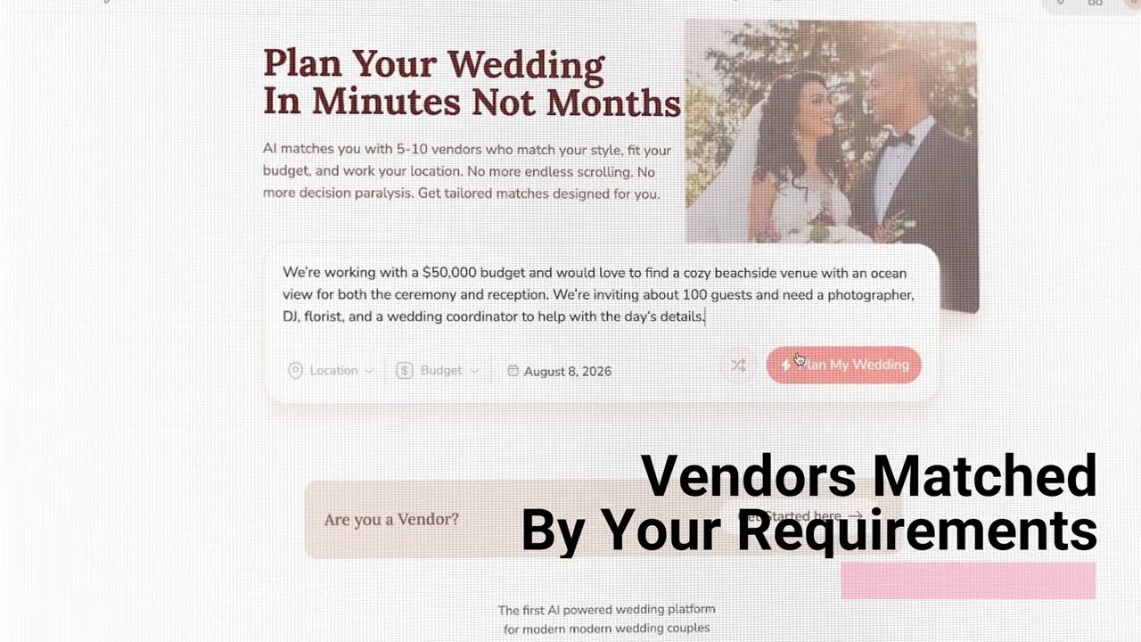 How To Plan Your Wedding with AI