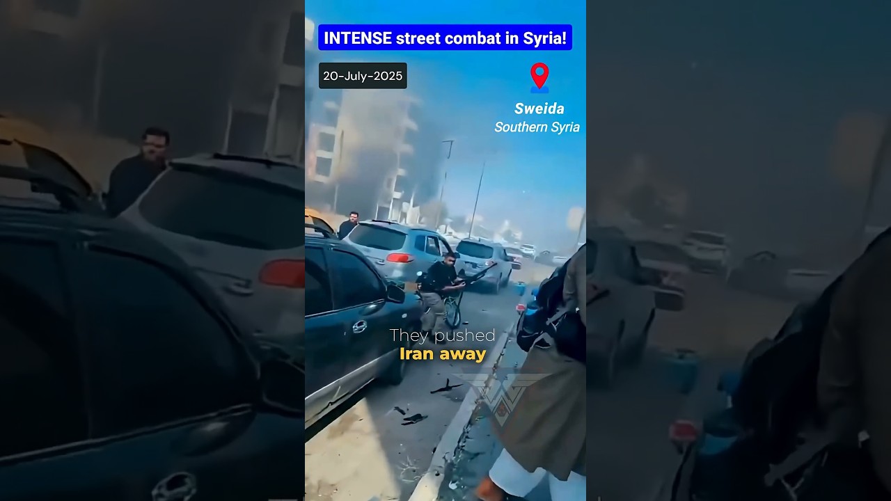 DRUZE MILITIAS Take on Syrian Forces in Sweida