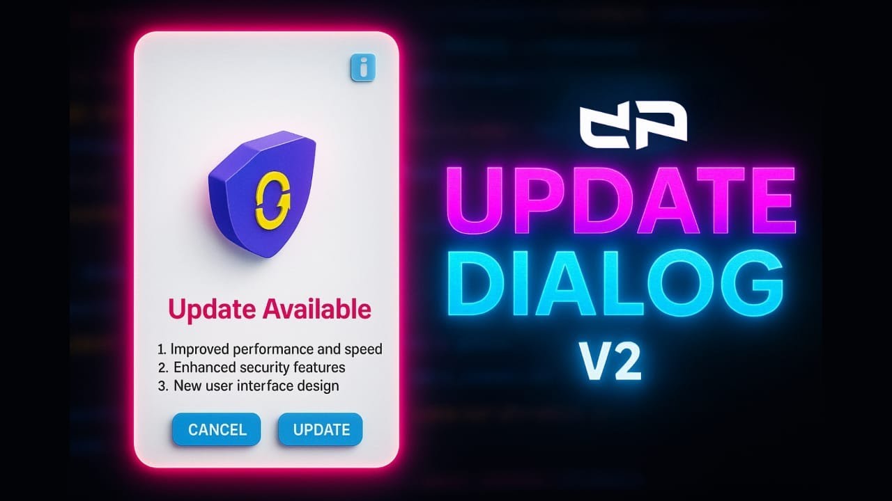 Update Dialog V2 (Offline + Online) | Inject into Any APK using MT Manager | DPMods Tutorial