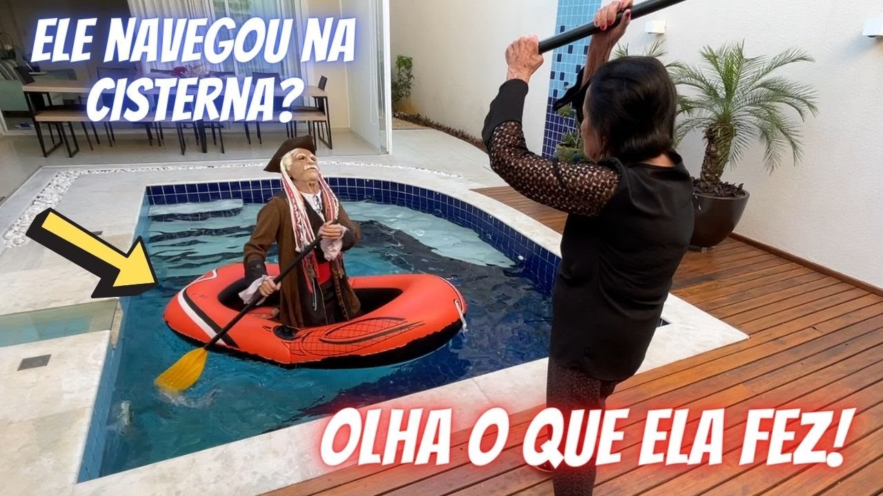 JANUÁRIO NAVEGOU NA CISTERNA DA AMALIA! A COISA FICOU FEIA!