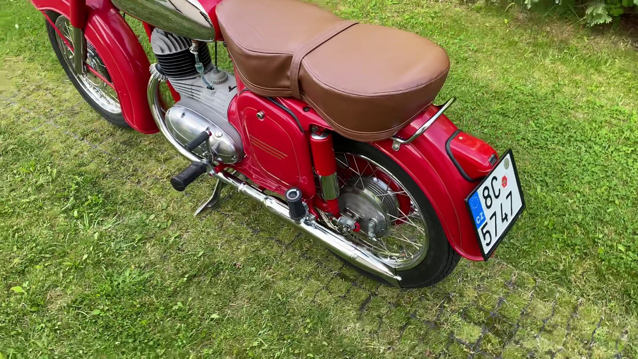 Jawa Čz 175/356 první start po kompletní renovaci