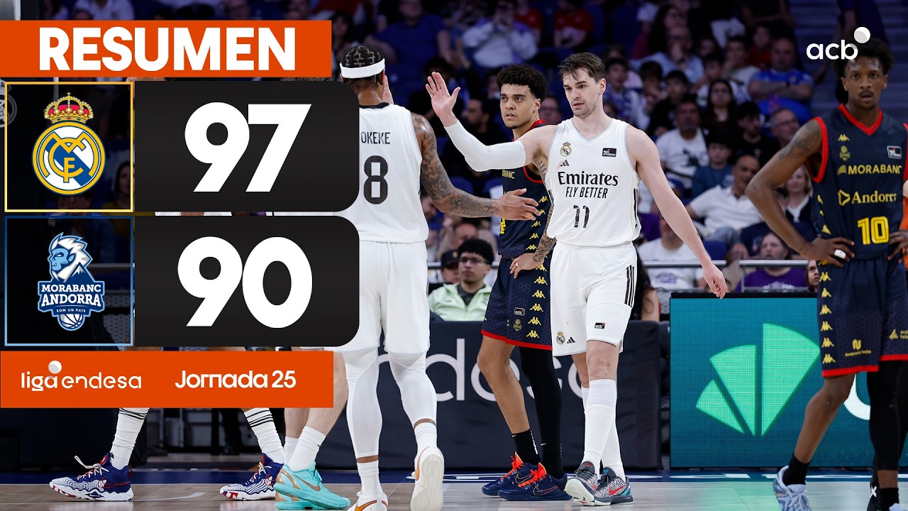 Real Madrid - MoraBanc Andorra (97-90) RESUMEN | Liga Endesa 2025-26