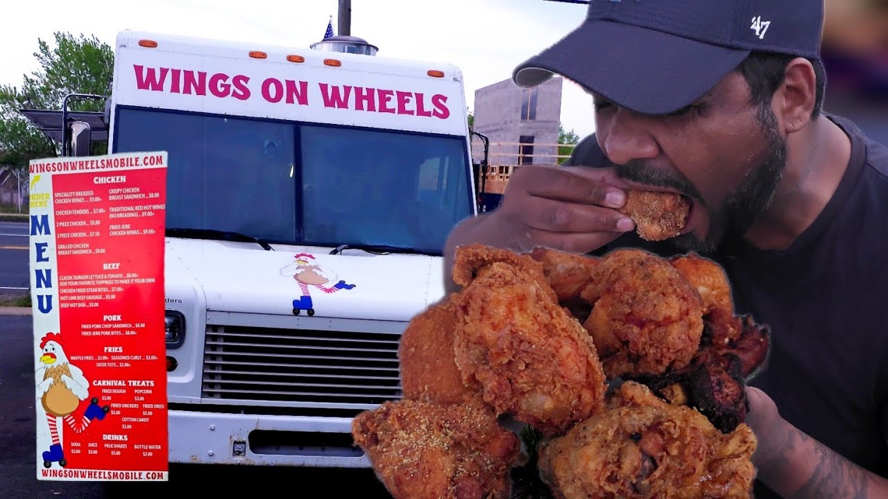 This Mysterious Food Truck Wings On Wheels Mobile popped out of nowhere!!