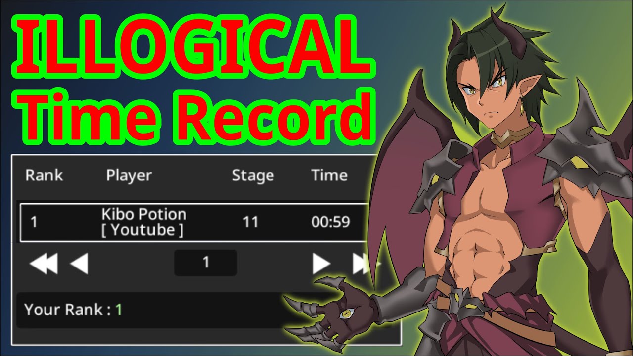 Rank 1 Leaderboard Kibo Potion Gameplay Chamber of Trial Stage 11 Under 1 Minute - Epic Conquest 2